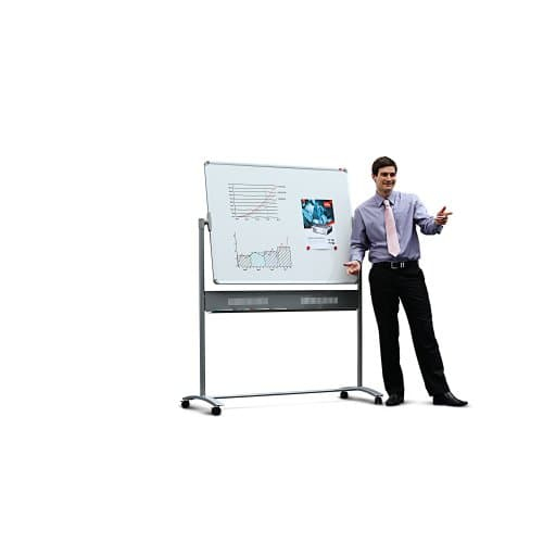 Nobo Impression Pro stål magnetisk mobilt whiteboard 1200 x 900 mm