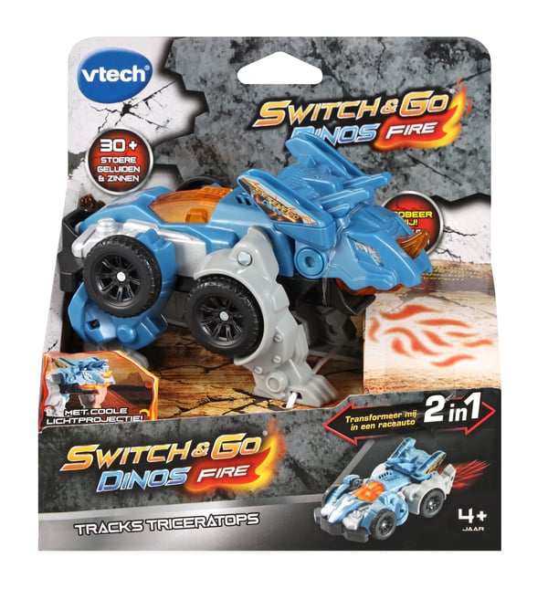 VTech Switch & Go Dino's Fire Tracks Triceratops