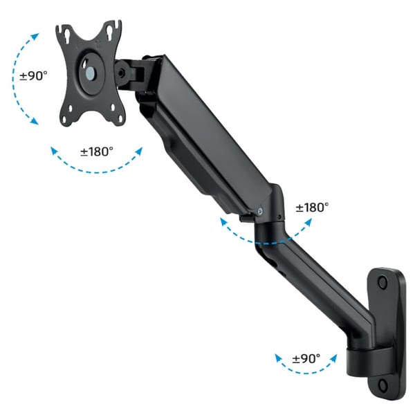 Techly ICA-LCD G112E skærmbeslag og -stativer 81,3 cm (32") Væg Sort