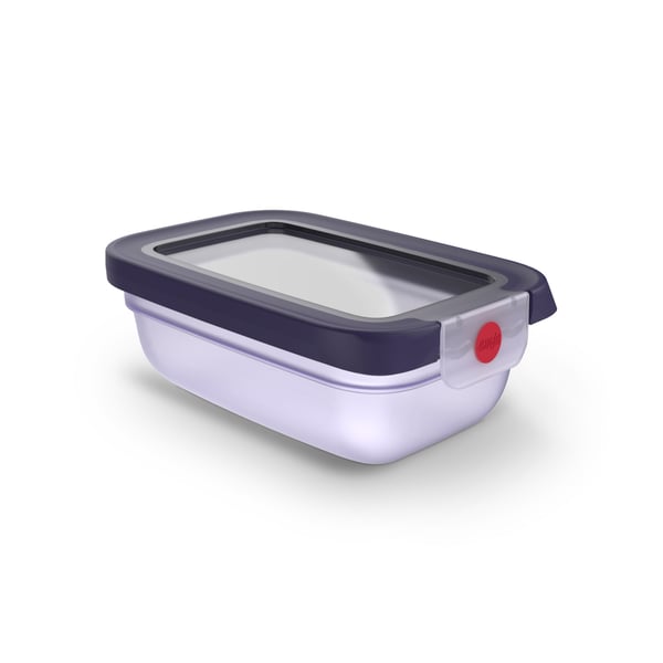 EMSA oneClick N1210300 ruoansäilytysrasia Suorakulmainen Laatikko 0,5 L Violetti, Läpikuultava 1 kpl