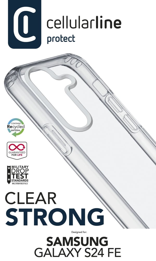 Cellularline 8018080487958 mobiltelefonfodral 17 cm (6.7") Mobilskal Transparent