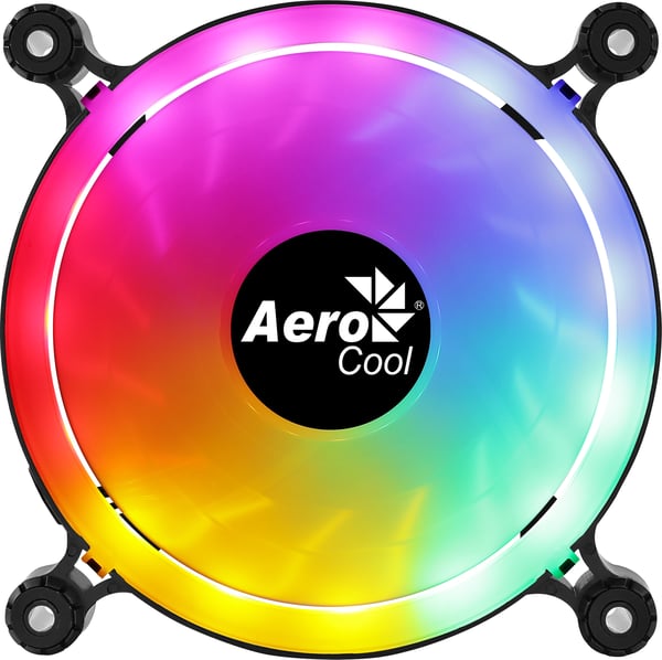 Aerocool Spectro 12 FRGB Datorväska Fan 12 cm Svart, Translucent 1 styck