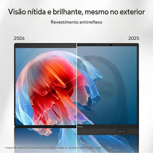 ASUS Zenbook Duo UX8407AA-U93BOHDCP1 Copilot+ PC Intel Core Ultra 9 386H Hybrid (2-i-1) 35,6 cm (14") Berøringsskærm WQXGA+ 32 GB LPDDR5x-SDRAM 1 TB SSD Wi-Fi 7 (802.11be) Windows 11 Pro Grå QWERTY Portugisisk