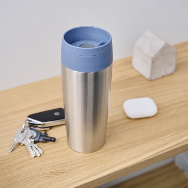 Tefal Travel Mug Eco N2024110 matkamuki 360 ml Sininen, Ruostumaton teräs Ruostumaton teräs