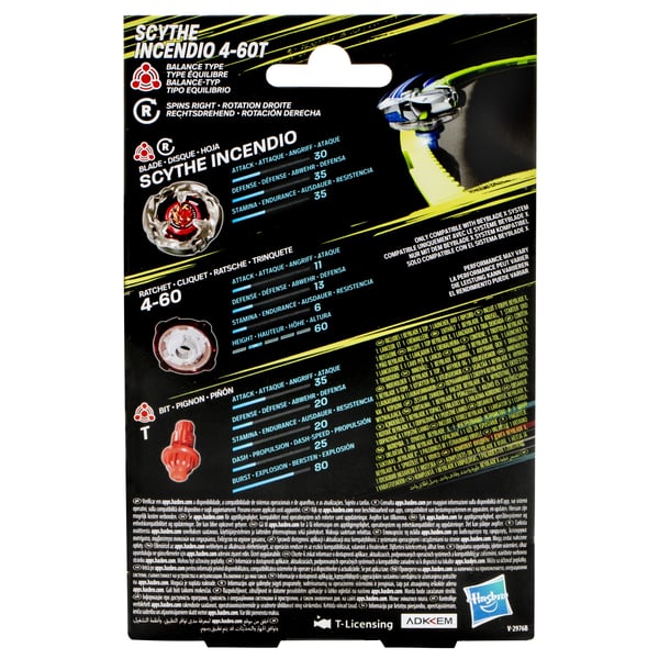 Beyblade X Scythe Incendio 4-60T startpaket