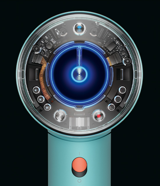 Dyson Supersonic Nural hårtørrer 1600 W Blå, Orange