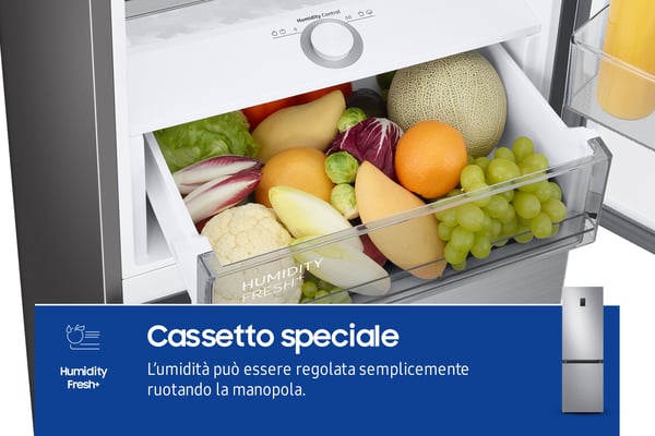 Samsung RB34C675DSA Fritstående Rustfrit stål