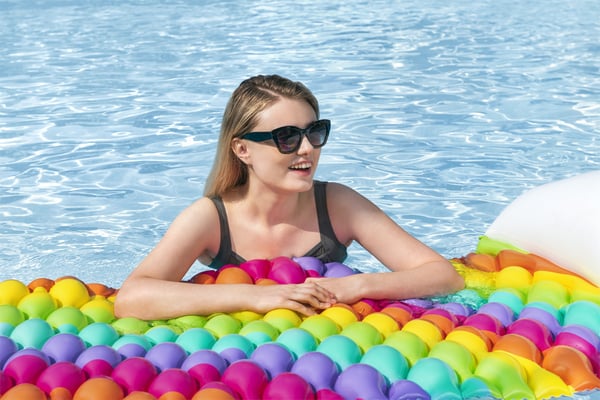 Bestway 44107 pool og strand flyder Flerfarvet Monokromatisk PVC Flydende madras