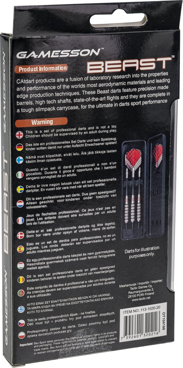 Bex Sport 113-1020-20 dartpilar Spets till dartpil 3 styck