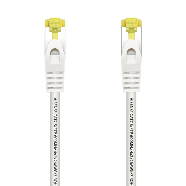 AISENS A146-0490 nätverkskablar Vit 1 m Cat7 S/FTP (S-STP) Rund