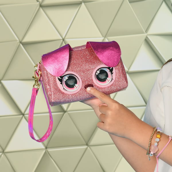 Purse Pets BAG INA PursePets Wristlet Puppy GML Fuchsia, Rosa Flicka Clutchväska