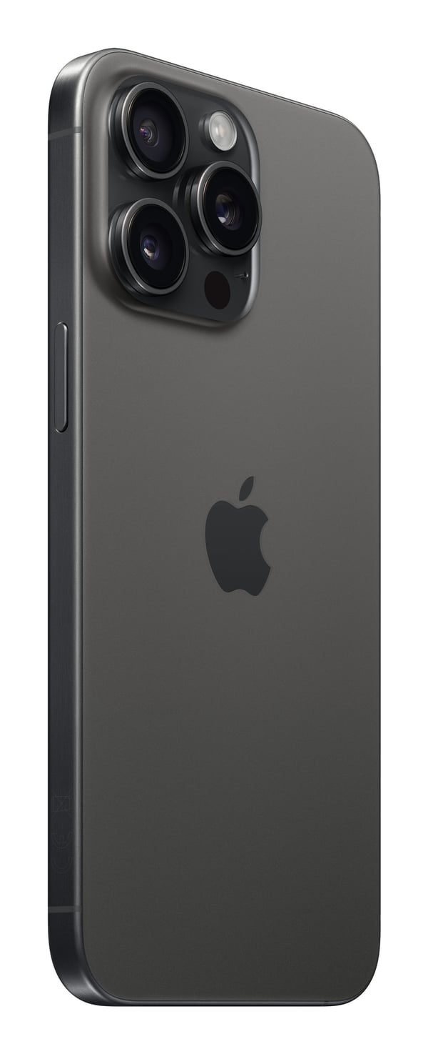 Apple iPhone 15 Pro Max 17 cm (6.7") Kaksois-SIM iOS 17 5G USB Type-C 1 TB Titaani, Musta