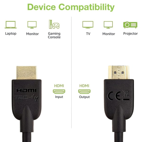 Techly ICOC HDMI2-4-020T HDMI-kabel 2 m HDMI Typ A (standard) Svart