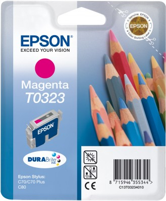 Epson Pencils Yksittäispakkaus, magenta T0323 DURABrite-muste