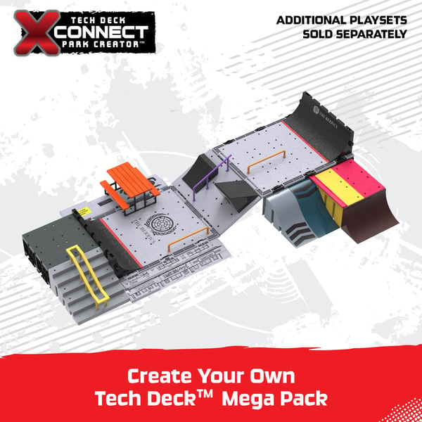Tech Deck TED ACS XConnctTransformingSkatepark GML Fingerbrætsæt