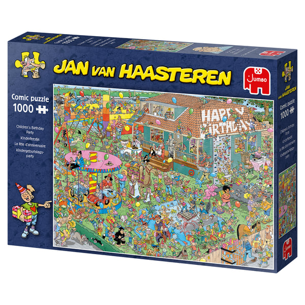 Jan van Haasteren Children's Birthday Party 1000 pcs Puslespil 1000 stk Tegneserier