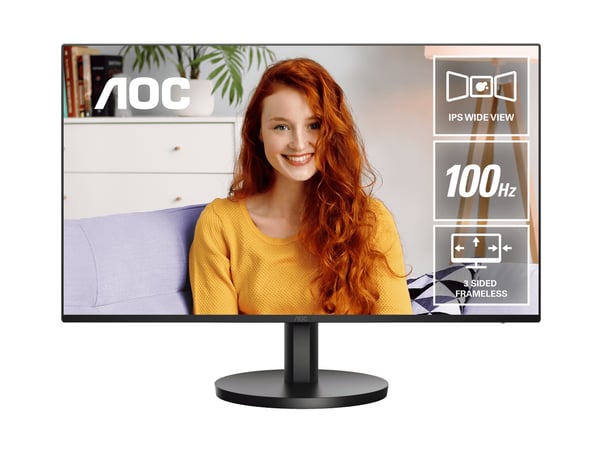 AOC B3 24B3HA2/75 tietokoneen litteä näyttö 60,5 cm (23.8") 1920 x 1080 pikseliä Musta