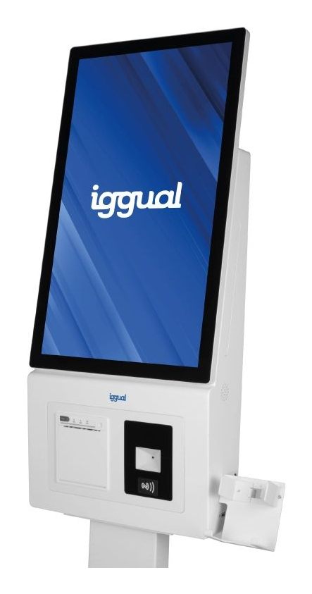 iggual ORCHID KI-27A Kiosk design 68,6 cm (27") LED Wi-Fi 250 cd/m² Fuld HD Hvid Berøringsskærm Indbygget processer Android 14