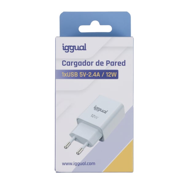 iggual IGG318188 oplader til mobil enhed Universel Hvid Vekselstrøm Indendørs