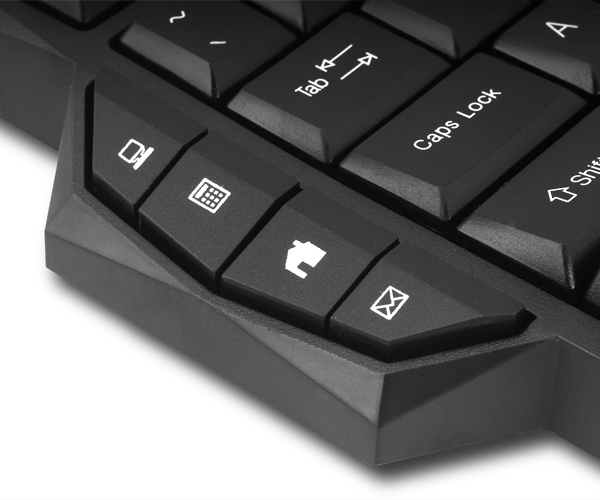 Zalman ZM-K350M tastatur Hjem USB Sort