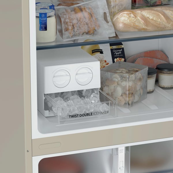Haier HPR5718DNPC Fritstående 464 L Cremefarvet