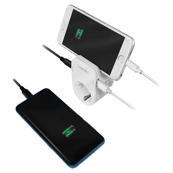 LogiLink PA0259 oplader til mobil enhed Universel Hvid Vekselstrøm Indendørs