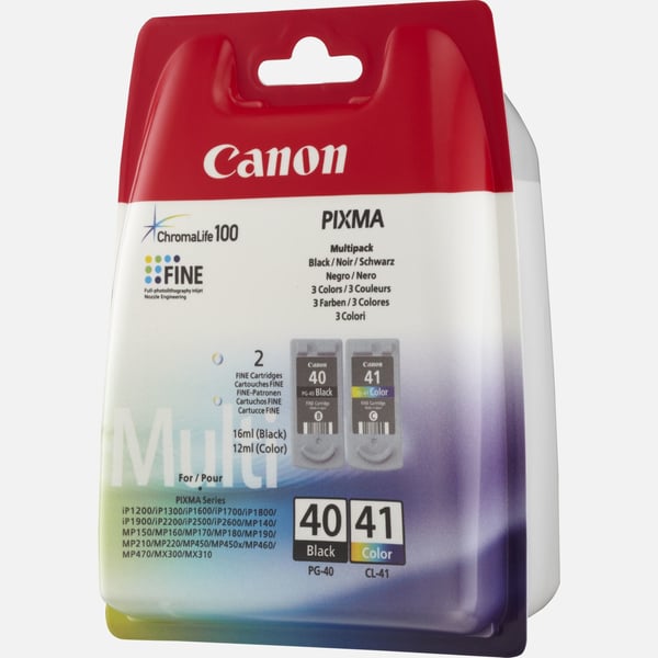Canon PG-40 / CL-41 mustekasetti 2 kpl Alkuperäinen Valokuva syaani, Valokuva magenta, Musta, Valokuvakeltainen