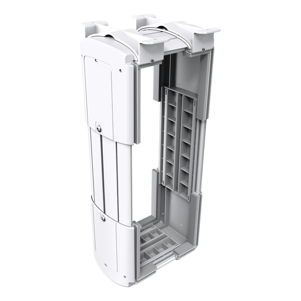 Dataflex Katame CPU Holder Small Hvid Syntetisk ABS