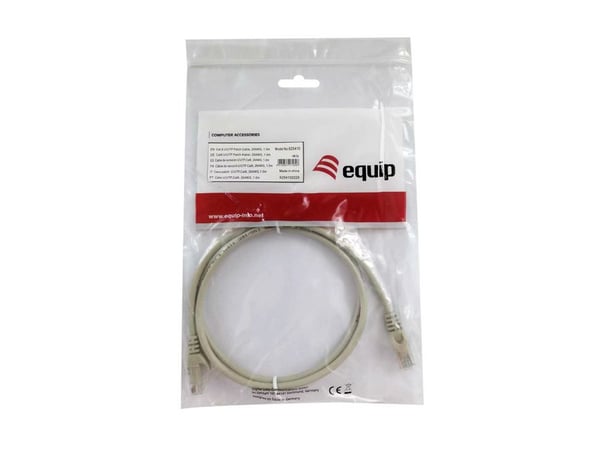 Equip 625410 netværkskabel Beige 1 m Cat6 U/UTP (UTP)