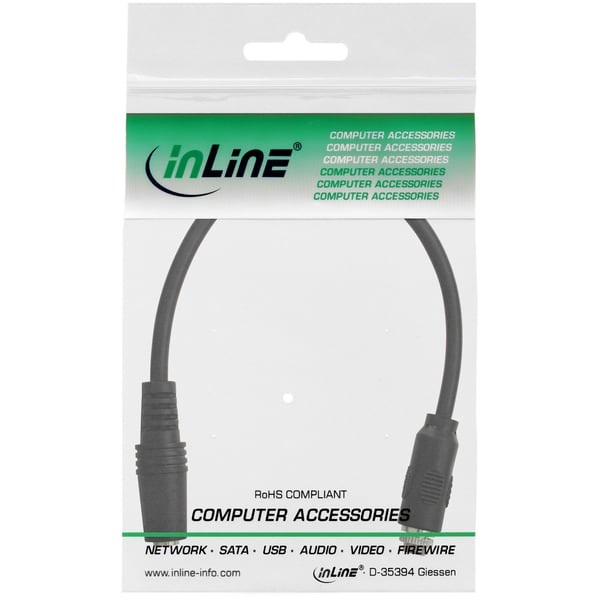 InLine 99303I lydkabel 0,2 m 3.5mm Sort