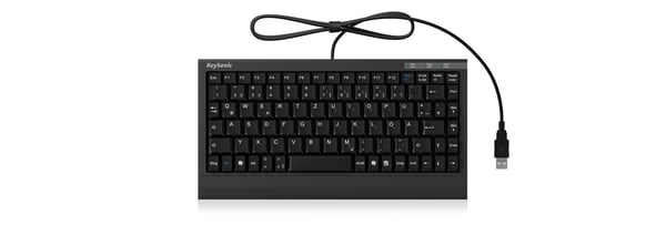 KeySonic ACK-595C+ (US) tastatur Hjem USB QWERTY US engelsk Sort