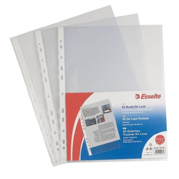 Esselte De Luxe plastfickor A4 100 styck