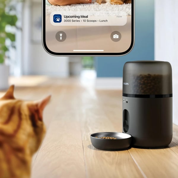 Philips 3000 series PAW3300/02 vandskål og foderautomat til hund og kat Plast Sort Automatisk foderautomat til kæledyr
