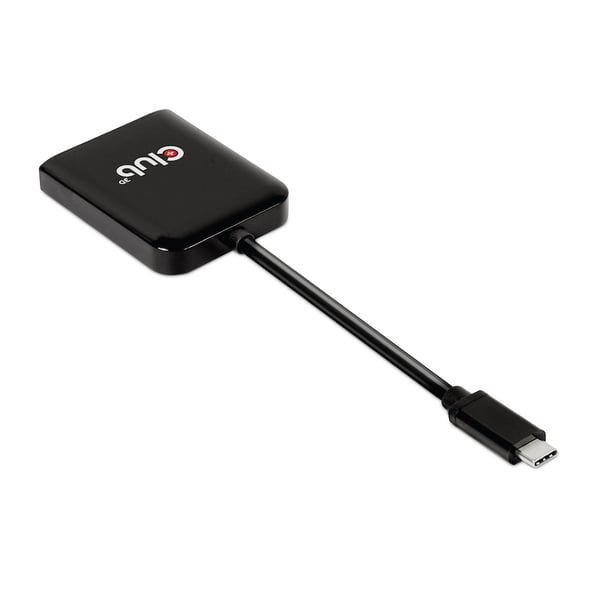 CLUB3D CSV-1555 videokabeladapter 1,5 m USB Type-C 2 x DisplayPort Svart