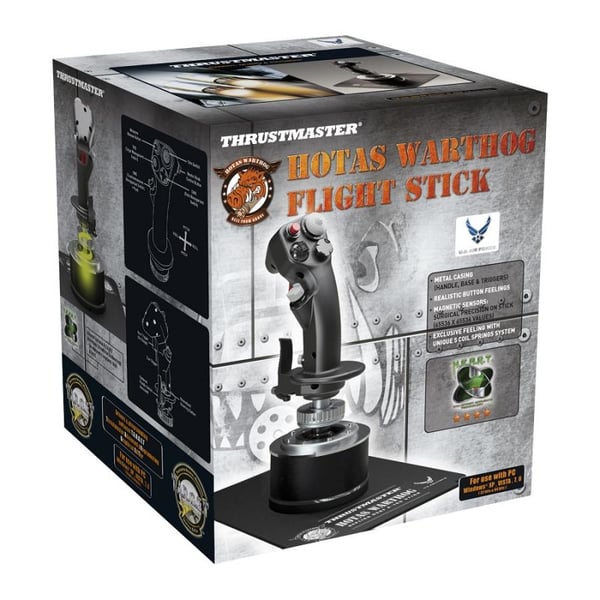 Thrustmaster HOTAS Warthog Flight Stick Musta USB 2.0 Ohjaussauva PC