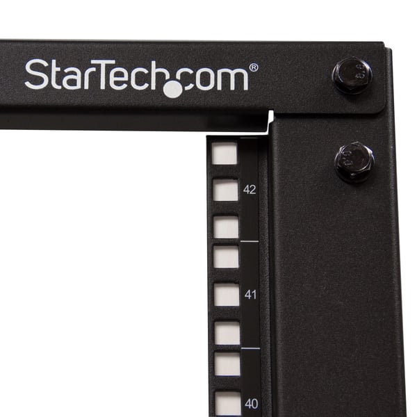 StarTech.com 4POSTRACK42 stativ 42U Fritstående reol Sort