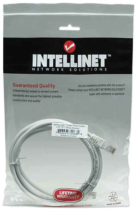 Intellinet 320689 netværkskabel Hvid 2 m Cat5e U/UTP (UTP)