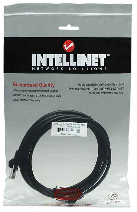 Intellinet 320771 netværkskabel Sort 5 m Cat5e U/UTP (UTP)