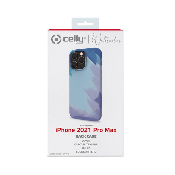 Celly WATERCOLOR iPhone 13 Pro Max mobiltelefon etui 17 cm (6.7") Cover Blå