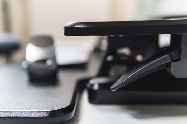 BakkerElkhuizen Adjustable Sit-Stand Desk Riser 2 Bord Svart