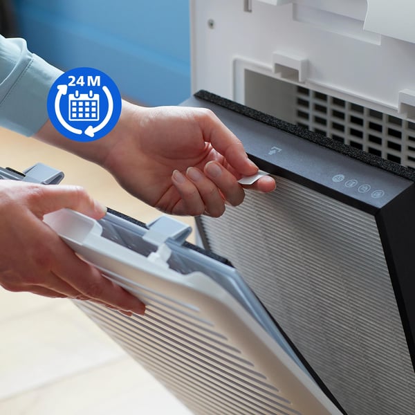 Philips Fångar upp 99,97 % av partiklar, Nano Protect-filter