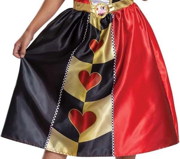 Disguise Queen of Hearts Smart kjole Barn Hunstik Film