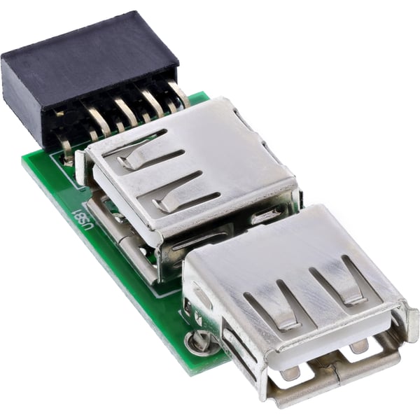 InLine 33440I kabel kønsskifter 2x USB-A Grøn InLine 33440I kabel kønsskifter 2x USB-A Grøn