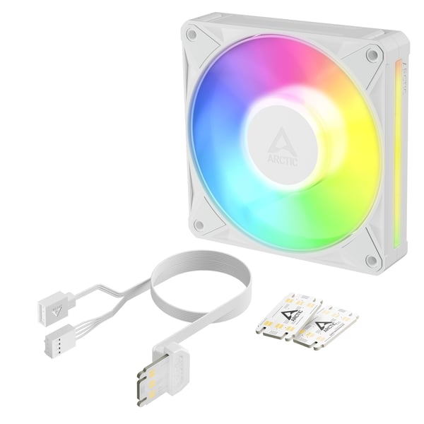 ARCTIC BioniX P12 A-RGB Datorväska Fan 12 cm Vit 1 styck