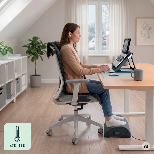 Leitz iComfi fodstøtte med varme