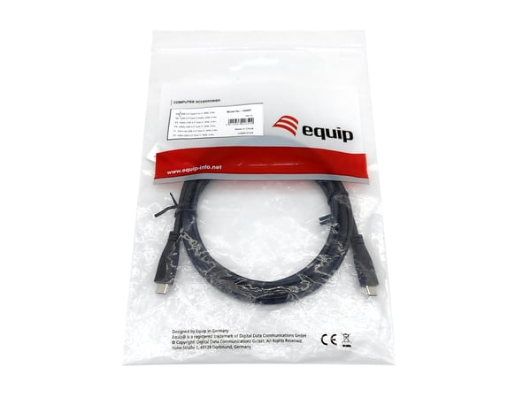 Equip 128888 USB-kabel USB 2.0 3 m USB C 0,48 Gbit/sek. Sort