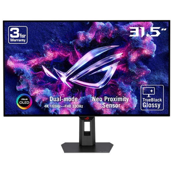 ASUS ROG Strix OLED XG32UCWG platta pc-skärmar 80 cm (31.5") 3840 x 2160 pixlar 4K Ultra HD Svart