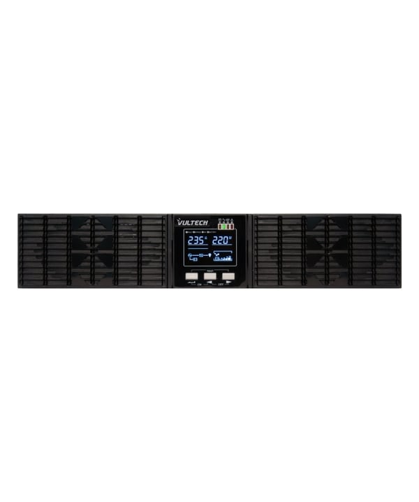 Vultech GS-1KVAS-RK UPS-virtalähde Taajuuden kaksoismuunnos (verkossa) 1 kVA 1000 W 8 AC-pistorasia(a)