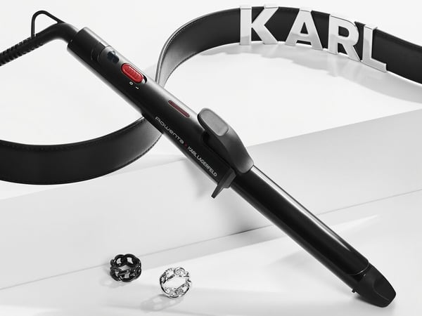 Rowenta X KARL LAGERFELD CF321L Locktång Varm Svart, Röd 47 W 1,8 m