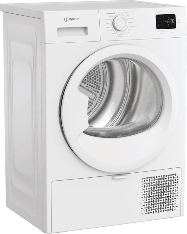 Indesit C YD 83D WW IT kuivausrumpu Vapaasti seisova Edestä täytettävä 8 kg Valkoinen